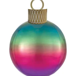 Julekugle Folieballon Regnbue