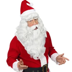 Julemandsparyk Med Skæg Og Øjenbryn