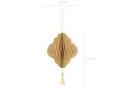 Julepynt Honeycomb Drop Beige