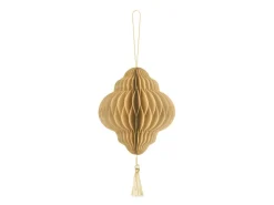 Julepynt Honeycomb Drop Beige