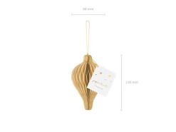 Julepynt Honeycomb Ornament Beige