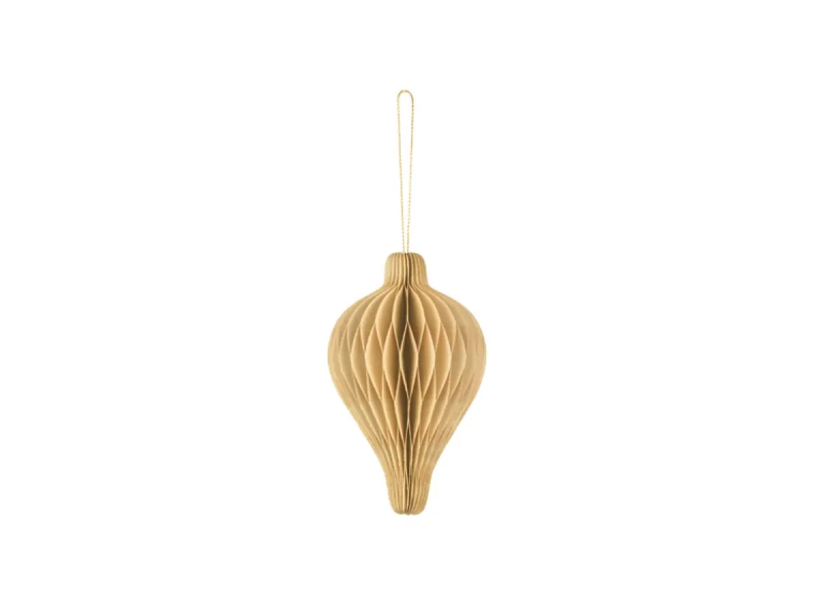 Julepynt Honeycomb Ornament Beige