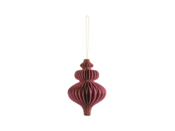 Julepynt Honeycomb Ornament Bordeaux