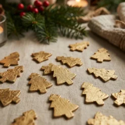 Juletræ Trækonfetti Guld