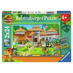 Jurassic World® 2 x 24 Brikker Puslespil