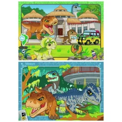 Jurassic World® 2 x 24 Brikker Puslespil