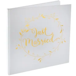 Just Married Gæstebog Guld