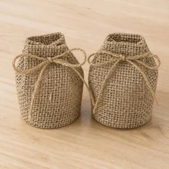 Jute Beholdere Med Snor