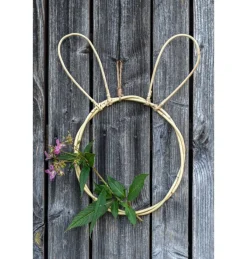 Kanin Dekorationsring Rattan Natur