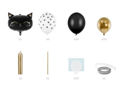 Kat Ballonfigur Sort