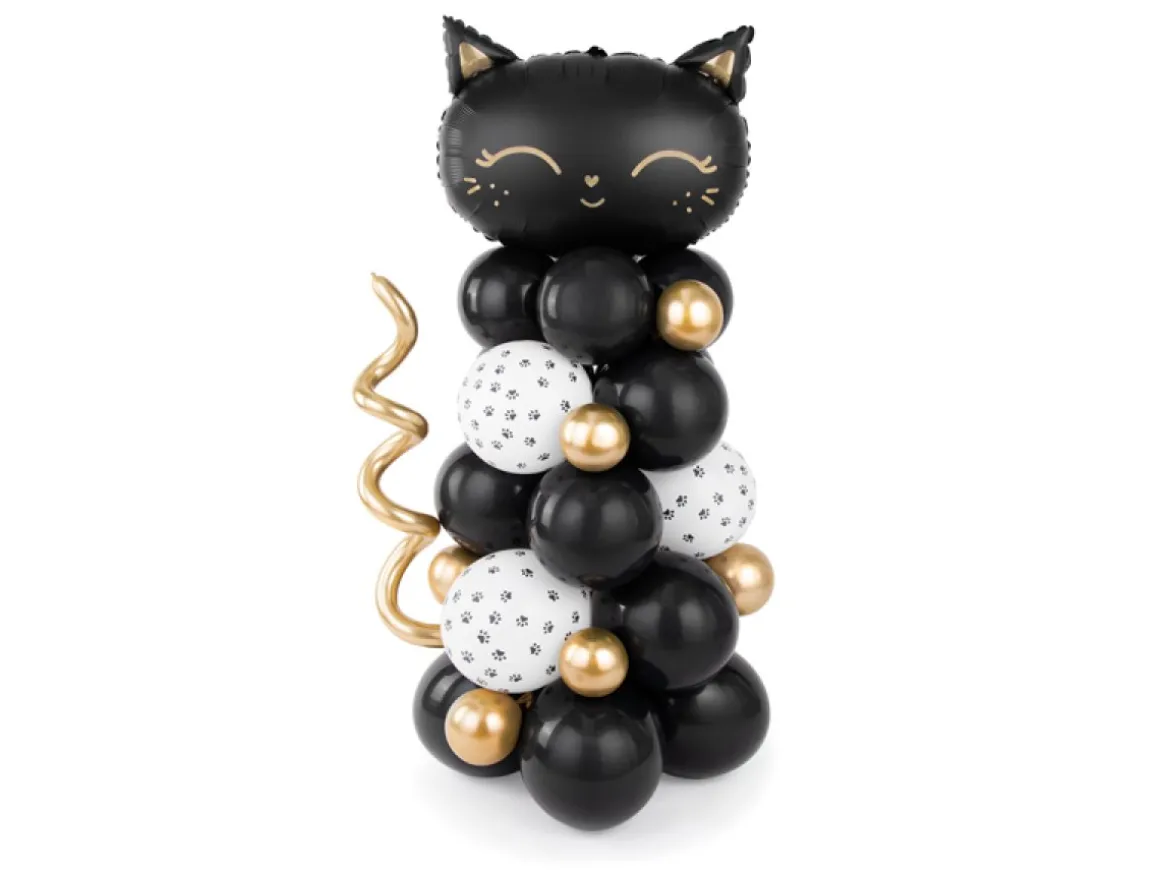 Kat Ballonfigur Sort