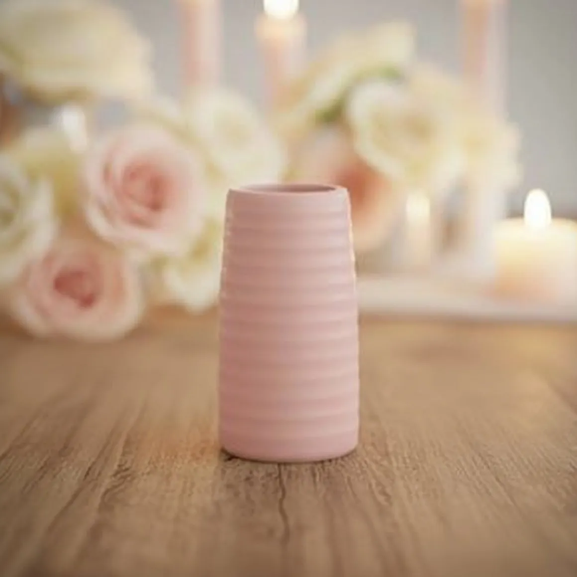 Keramik Vase Lyserød