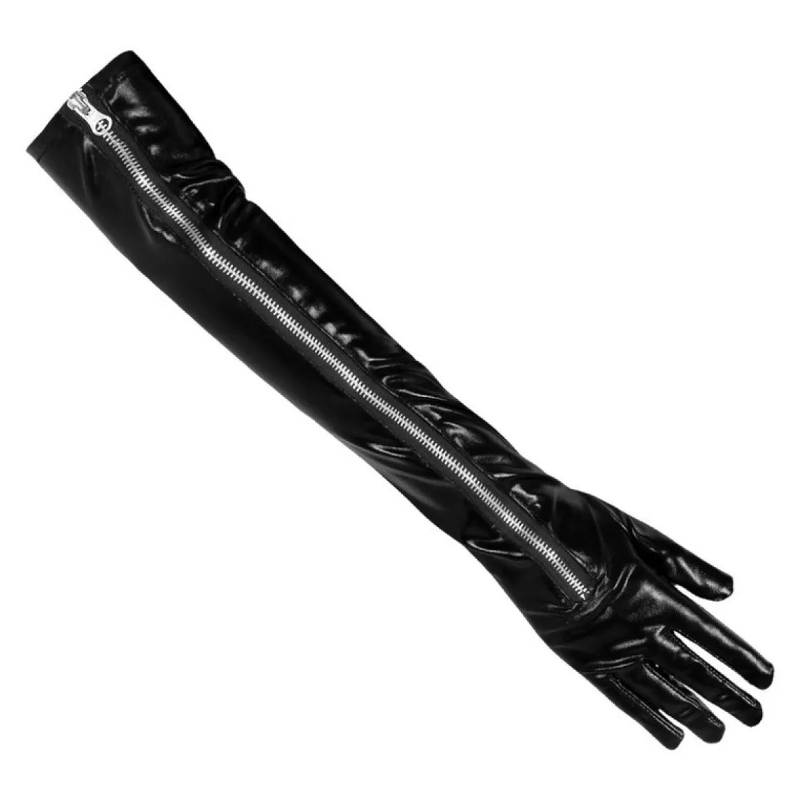Kinky Lange Handsker Sort