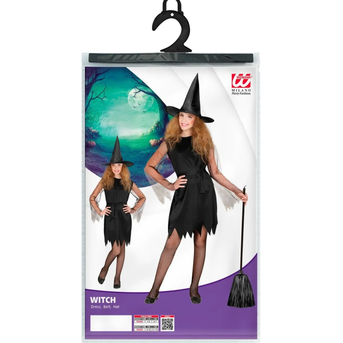 Klassisk Heks Børnekostume