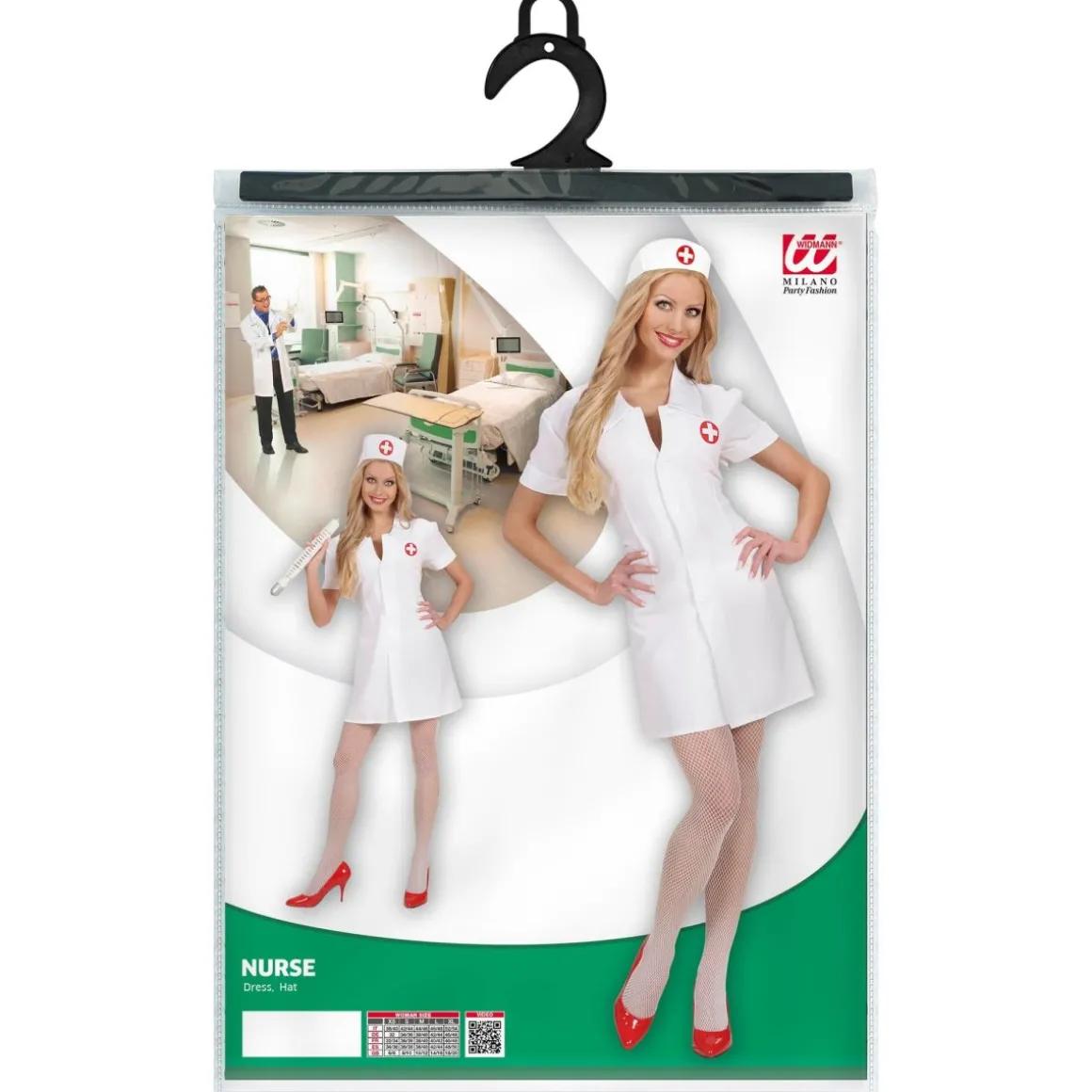 Klassisk Sygeplejerske Kostume