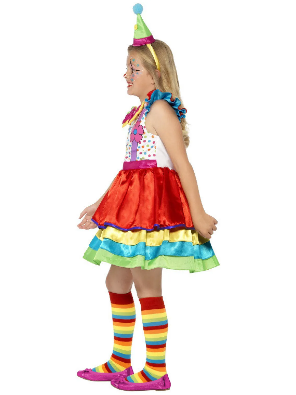 Klovnepige Børnekostume