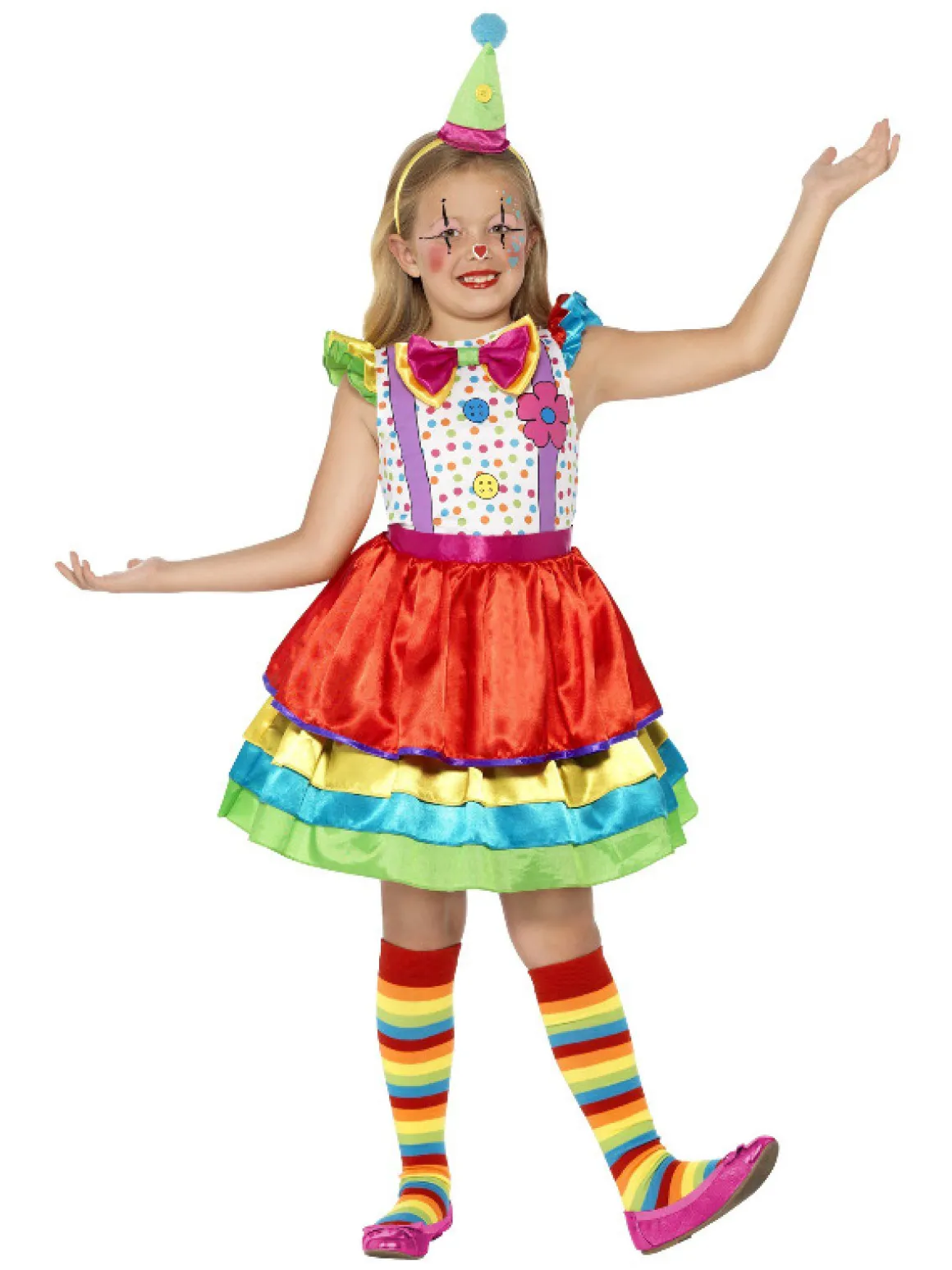 Klovnepige Børnekostume