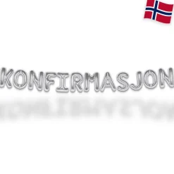 Konfirmasjon Ballonguirlande Sølv
