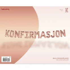 Konfirmasjon Ballonguirlande Rosaguld
