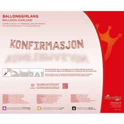 Konfirmasjon Ballonguirlande Rosaguld