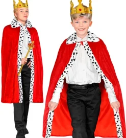 Konge Børnekappe Rød