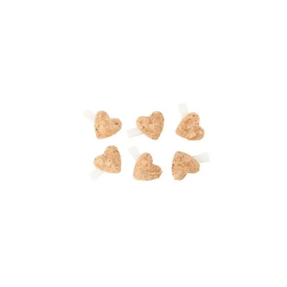 Korkhjerter Med Clips