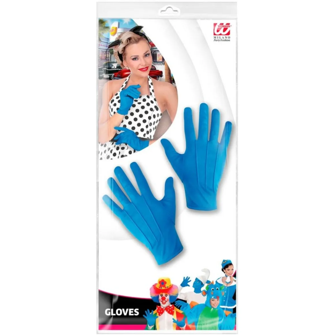 Korte Handsker Blå
