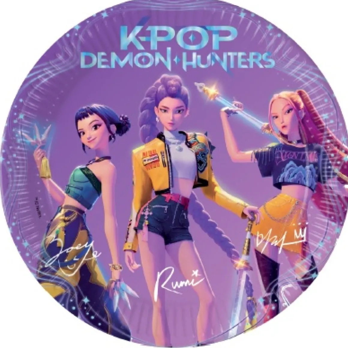 K-POP Demon Hunters® Paptallerkener Lilla