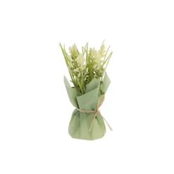 Kunstig Blomsterbuket Grøn/Hvid