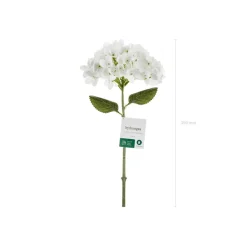 Kunstig Hortensia Blomst Hvid
