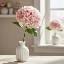 Kunstig Premium Hortensia Blomst Lyserød