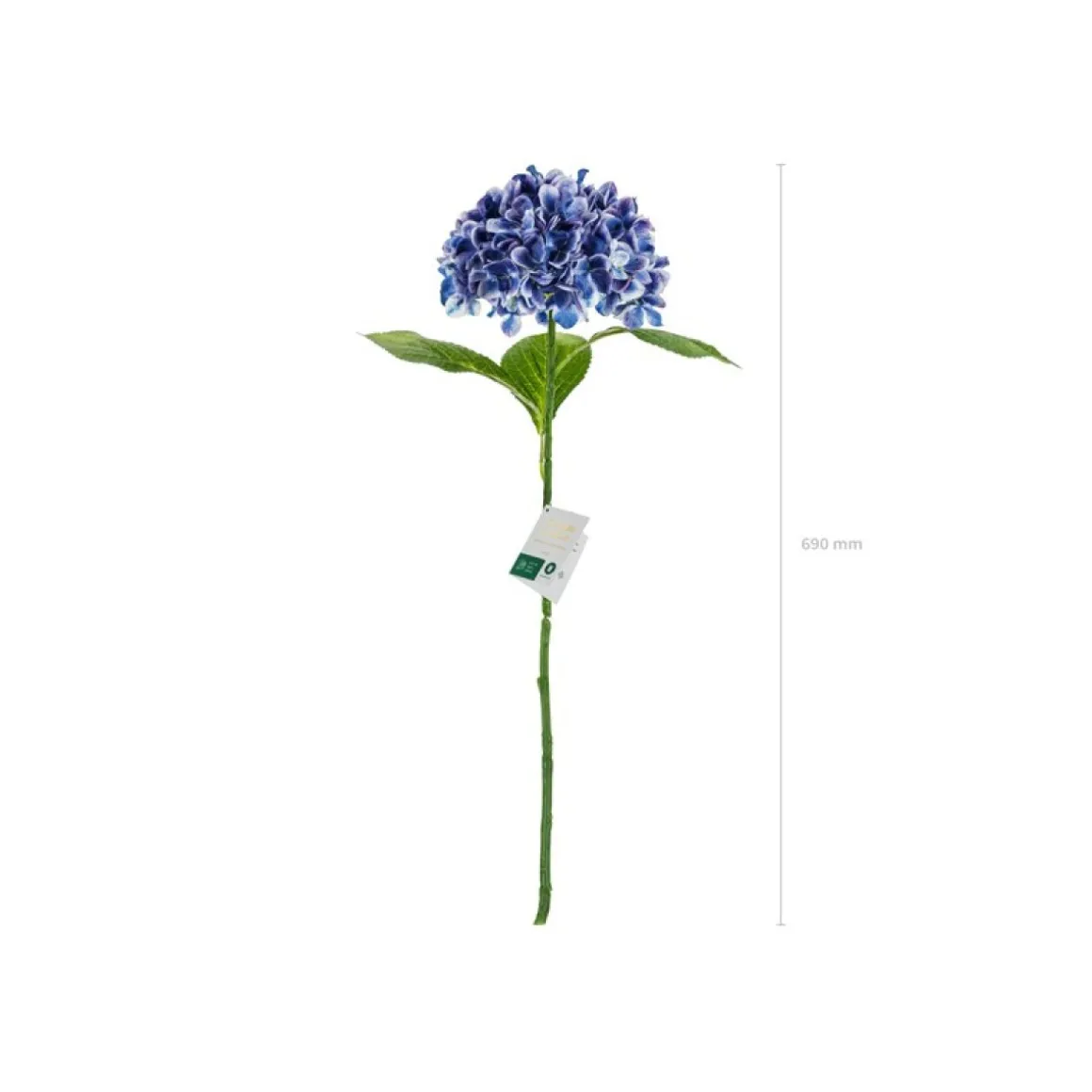 Kunstig Premium Hortensia Blomst Marineblå