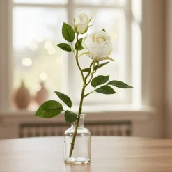 Kunstig Rose Hvid