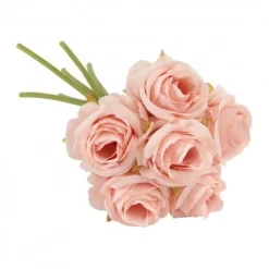 Kunstig Rosebuket Lyserød