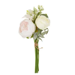 Kunstig Blomsterbuket Hvid/Lyserød