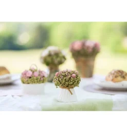 Kunstig Blomstret Buket Pastelrosa