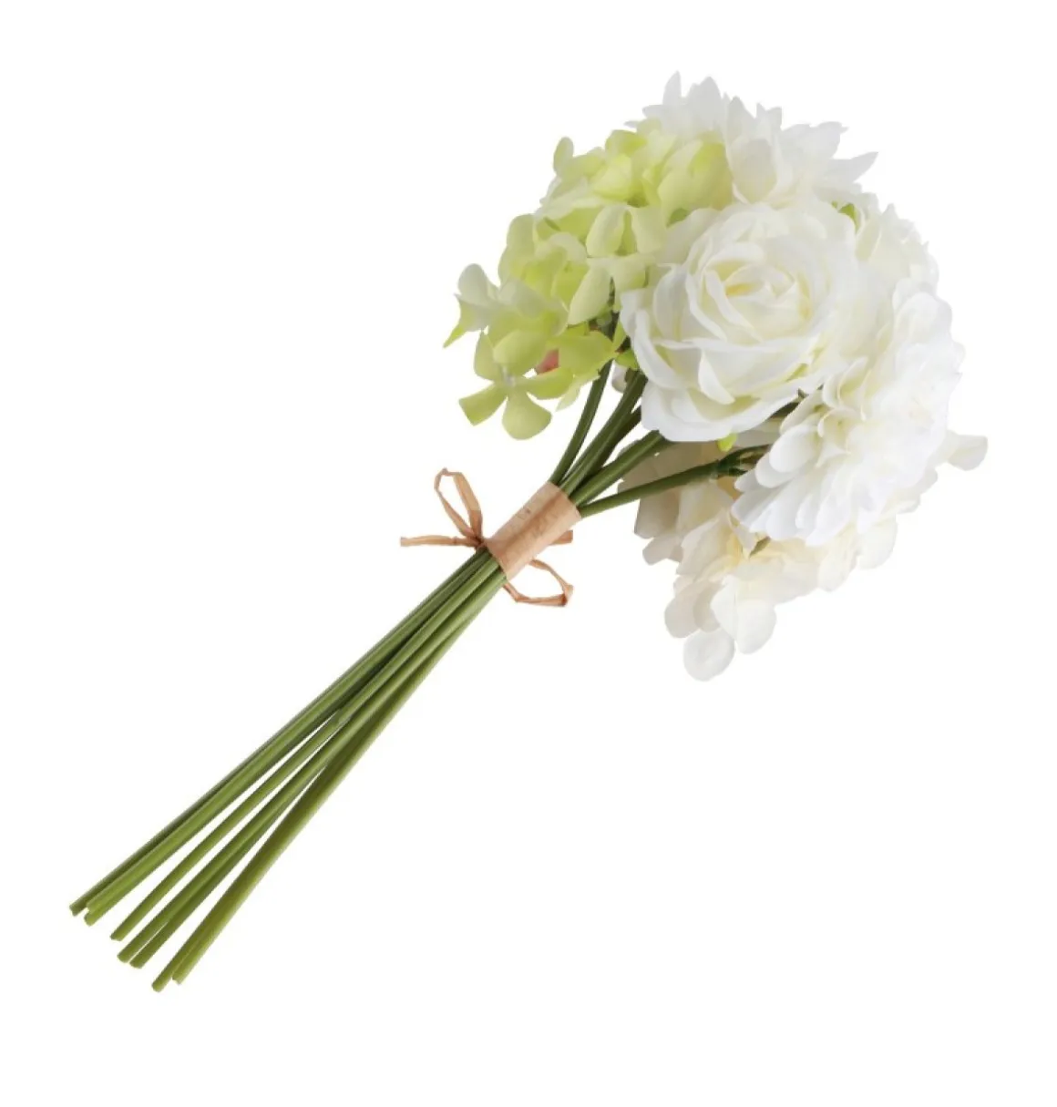 Kunstig Dahlia Buket Hvid