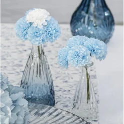 Kunstige Mini Hortensia Blomster Blå