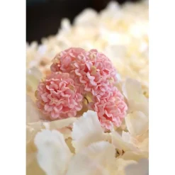Kunstige Mini Hortensia Blomster Lyserød