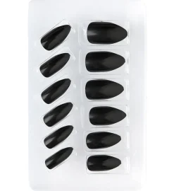 Kunstige Negle Stiletto Sort