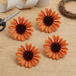 Kunstige Solsikke Hoveder Orange