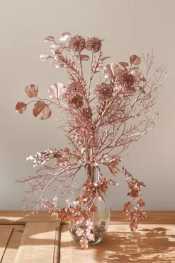 Kunstig Eukalyptus Gren Rosaguld