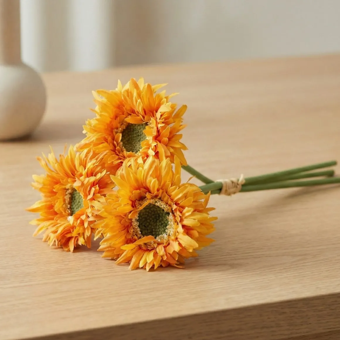 Kunstig Gerbera Buket Orange