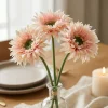 Kunstig Gerbera Buket Rosa Pastel
