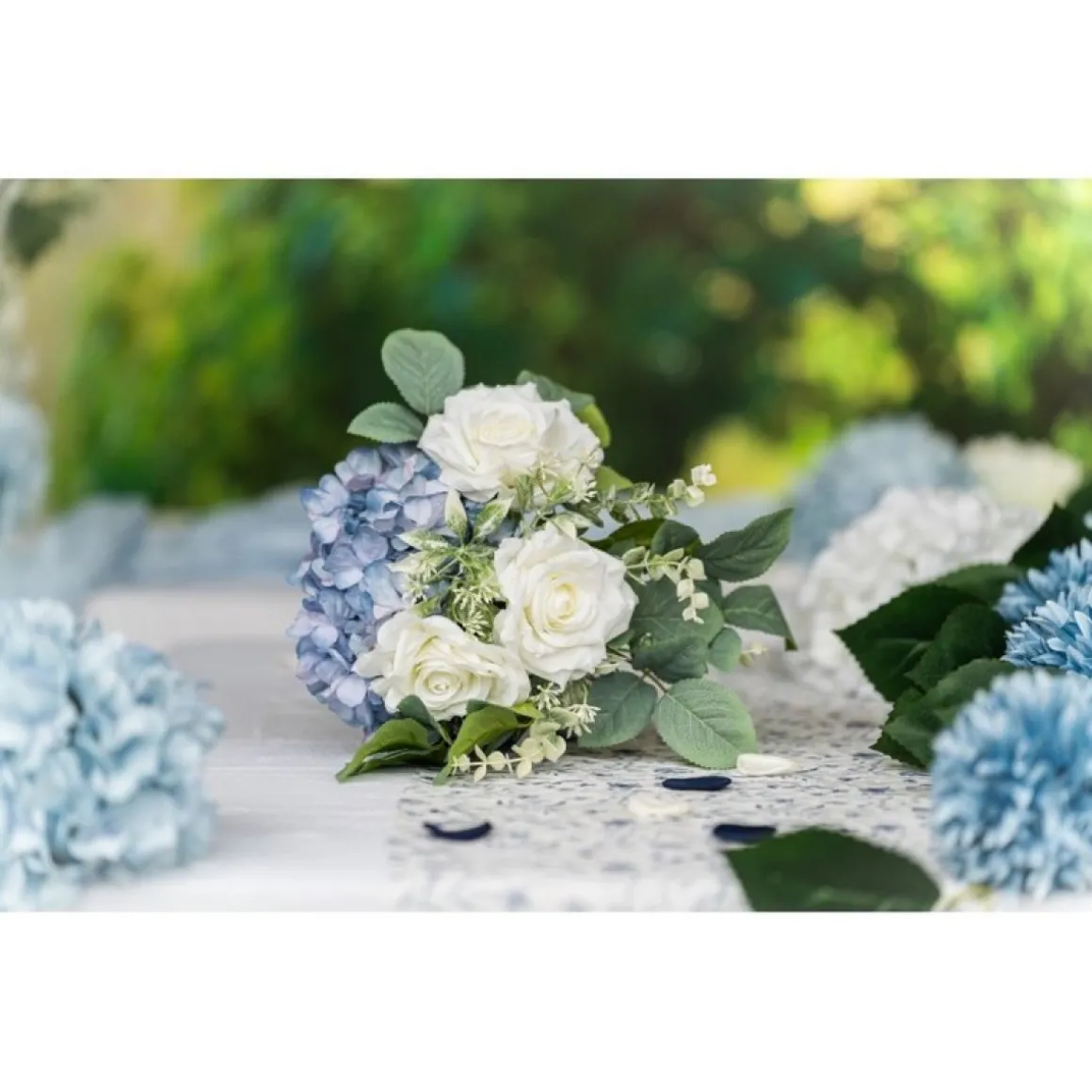 Kunstig Hortensia Blomsterbuket