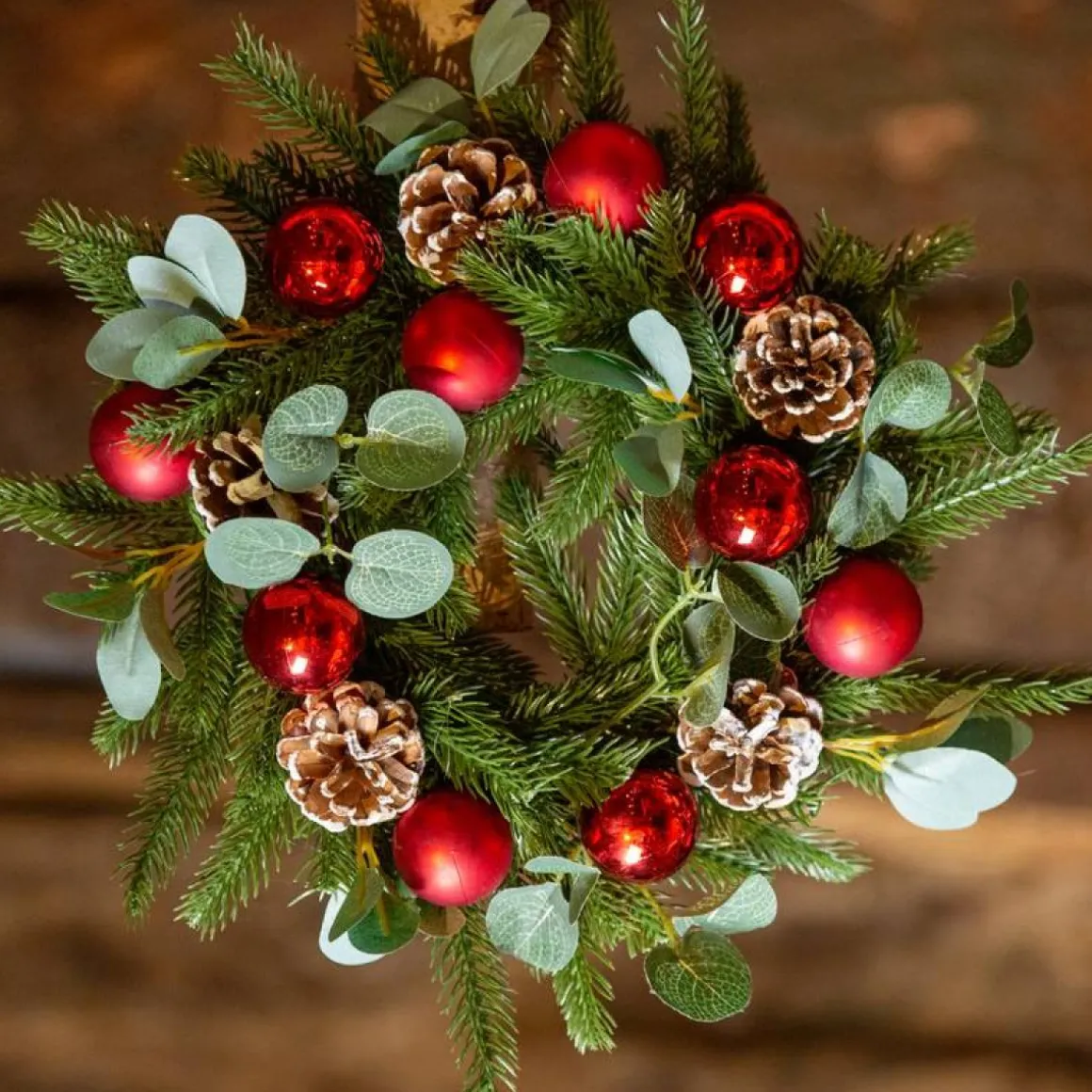 Kunstig Julekrans Rød