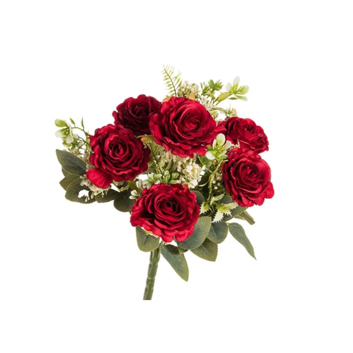 Kunstig Rød Rose Buket