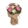 Kunstig Rosebuket Hvid/Rosa