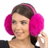 Kunstpels Ørevarmere Fuchsia Pink