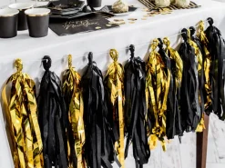 Kvast Guirlande Sort/Guld